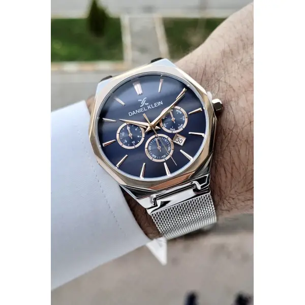 Daniel Klein DKISTE306 Hasır Kordon Takvimli Erkek Kol Saati
