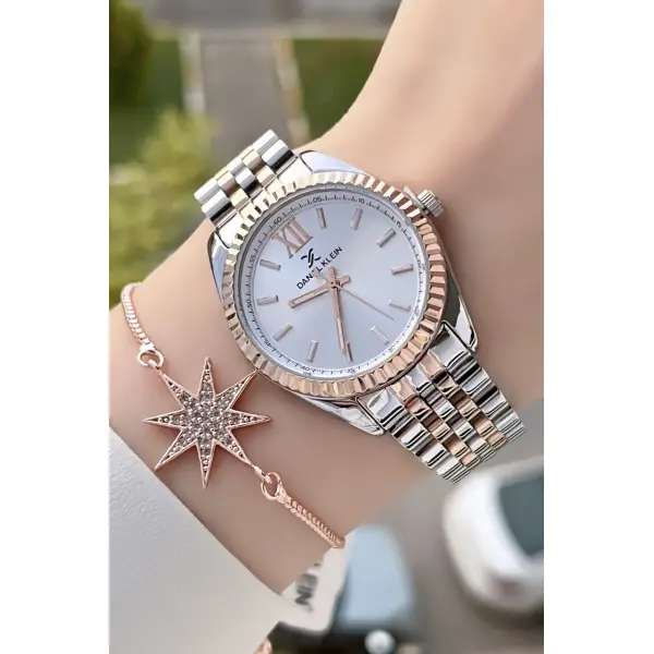 Daniel Klein DKISTE185 Rose Gümüş Renk  Kadın Kol Saati ve Bileklik