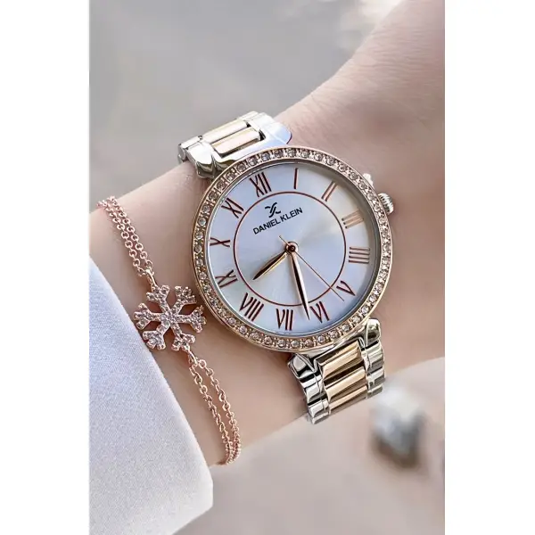 Daniel Klein DKISTE459 Kadın Kol Saati Bileklik ve Parfüm Hediyeli