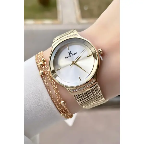 Daniel Klein DKISTE385 Gold Renk Kadın Kol Saati Ve Bileklik