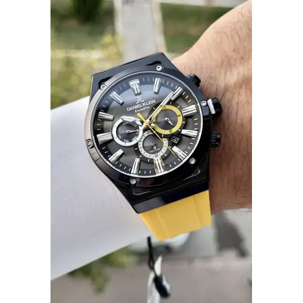 Daniel Klein DKISTE620 Sarı Renk İç Göstergeleri Aktif Fonksiyonlu Erkek Kol Saati