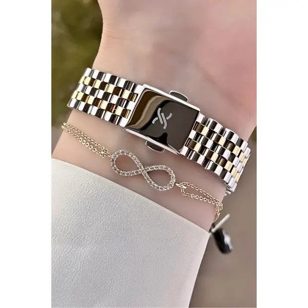 Daniel Klein DKISTE723 Kadranı Gümüş Kordonu Gold Gümüş Renk Kadın Kol Saati ve Bileklik