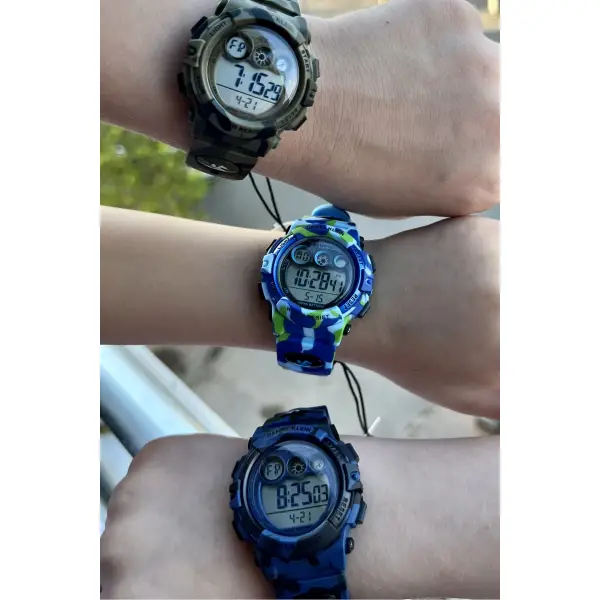 Daniel Klein DKISTE770 Açık Mavi Renk 4 Farklı Işıklı 5 ATM Çocuk Kol Saati