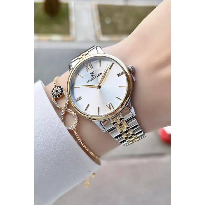 Daniel Klein DK1ISTE66 Gold Gümüş Renk Kadın Kol Saati Ve Bileklik