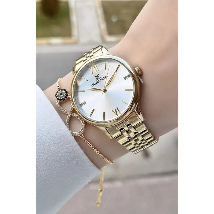 Daniel Klein DK1ISTE64 Gold Renk Kadın Kol Saati Ve Bileklik
