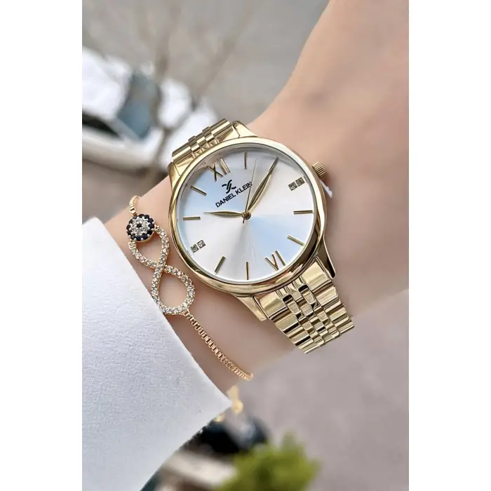 Daniel Klein DK1ISTE64 Gold Renk Kadın Kol Saati Ve Bileklik