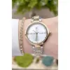 Daniel Klein DKISTE158 Premium Gold Gümüş Renk Kadın Kol Saati Ve Bileklik