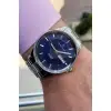 Kadranı Lacivert Kordonu Gümüş Renk Erkek Kol Saati