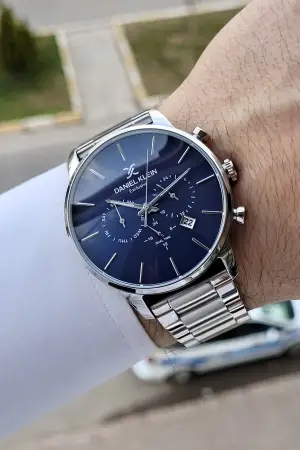 Kadranı Lacivert Renk iç Göstergeleri Aktif Fonksiyonlu Erkek Kol Saati