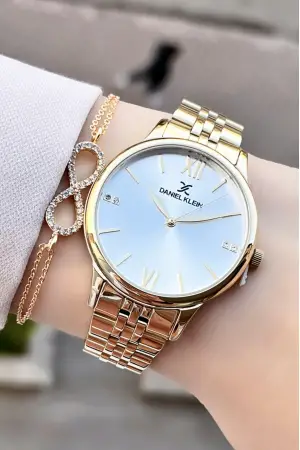 Daniel Klein DKISTE64 Gold Renk Kadın Kol Saati Ve Bileklik