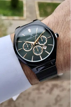 Hasır Kordon Takvimli Erkek Kol Saati