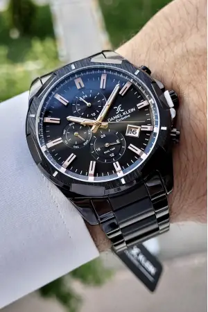 Daniel Klein DKISTE195 Siyah Renk İç Göstergeleri Aktif Fonksiyonlu Erkek Kol Saati