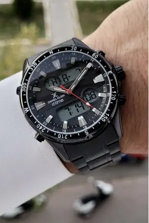 Daniel Klein DKISTE617 Siyah Renk Fonksiyonlu Erkek Kol Saati