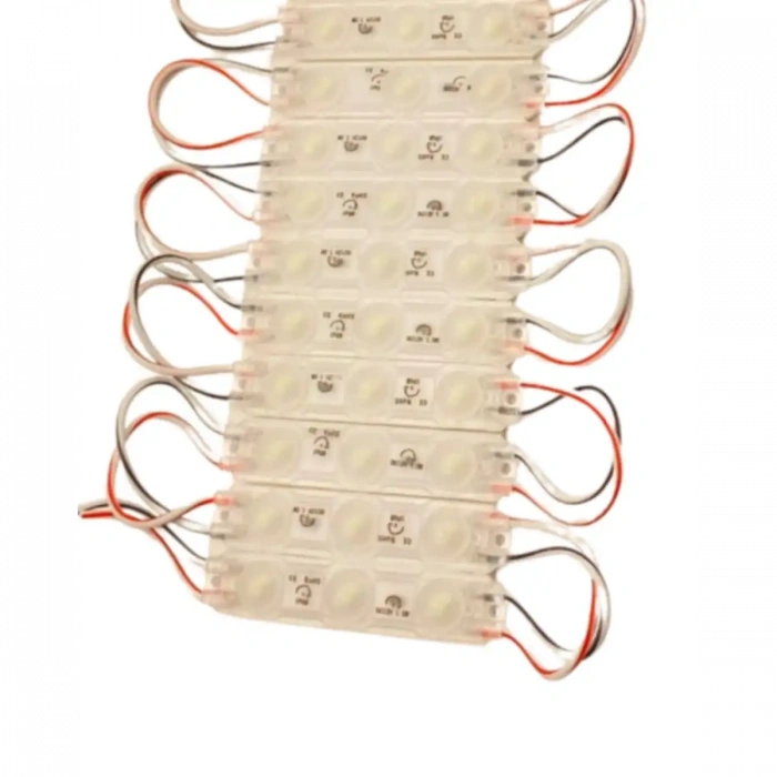 12 Volt 1.5 Watt 3 Lensli 6500 K Beyaz 2835 SMD Led Modül IP65 10 Adet Modül