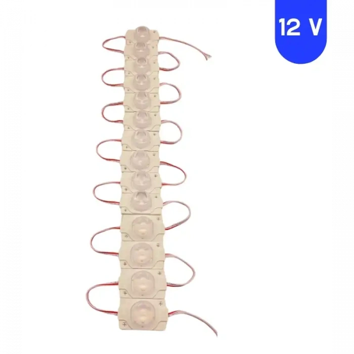 12 Volt 1.5 Watt Tek Lensli Günışığı 3030 Led Modül IP65 10 Adet Modül