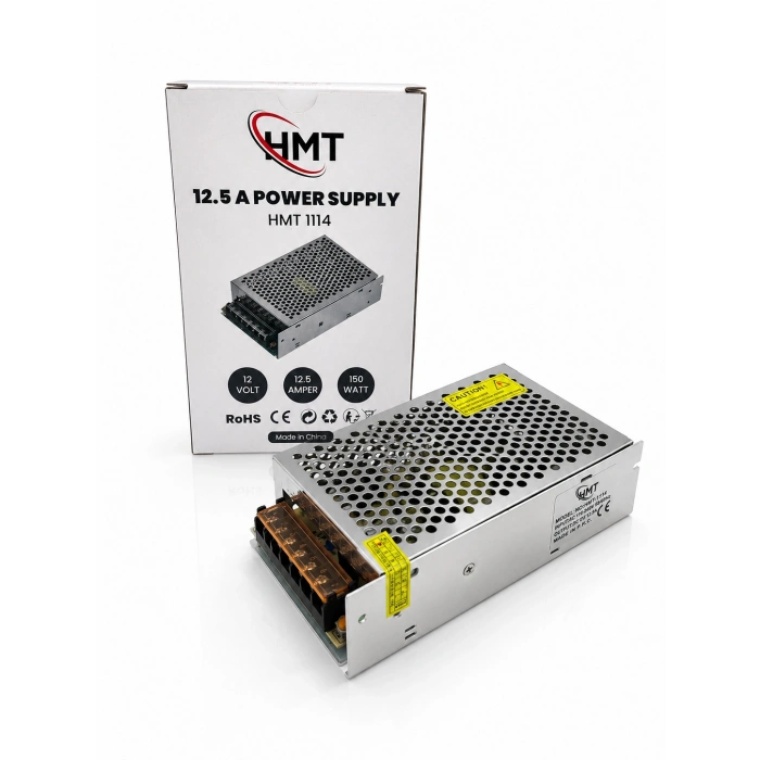 12V 12.5A 150W Metal Kasa Adaptör Güç Kaynağı
