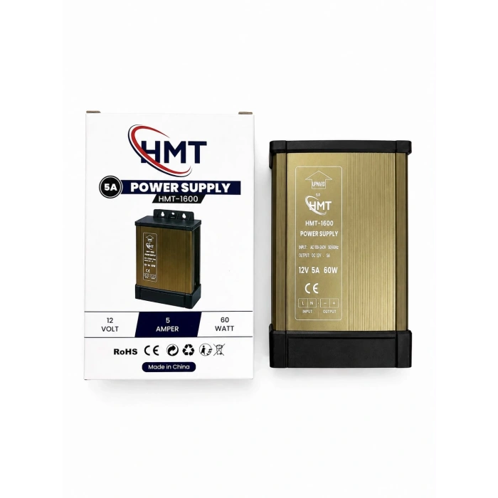 12V 5A 60W Yağmur Korumalı Adaptör