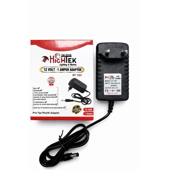 12V 1 AMPER PRİZ TİPİ ADAPTÖR