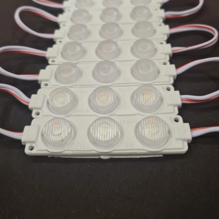 12V 3W 3’lü Lensli Modül LED – Araç Dekoratif Aydınlatma (1 ADET) GÜNIŞIĞI