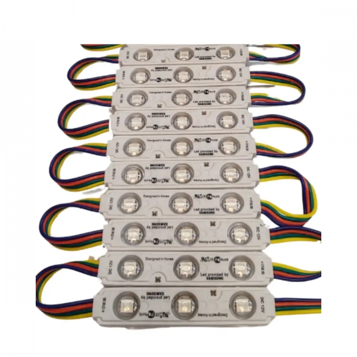 12 Volt Samsung 0.72 Watt 3 Lensli Rgb Led Modül IP65 1 ADET