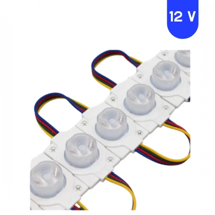 12 Volt 1.5 Watt Tek Lensli Rgb 3030 Led Modül IP65