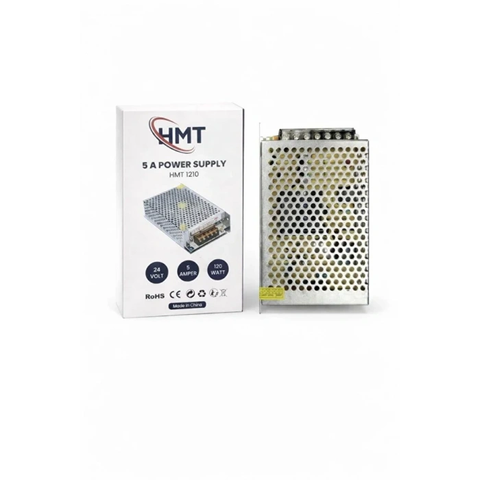 HMT 24V 5A Metal Kasa Güç Kaynağı