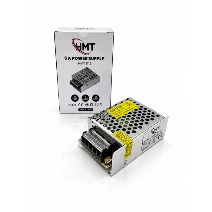 12V 5A 60W Metal Kasa Adaptör Güç Kaynağı