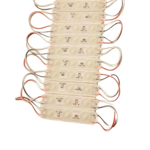 12 Volt 1.5 Watt 3 Lensli 6500 K Beyaz 2835 SMD Led Modül IP65 10 Adet Modül