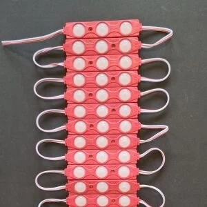 12 Volt 1.5 Watt 3 Lensli Kırmızı 2835 SMD Led Modül IP65 10 Adet Modül