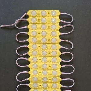 12 Volt 1.5 Watt 3 Lensli Sarı Amber 2835 SMD Led Modül IP65 10 Adet Modül