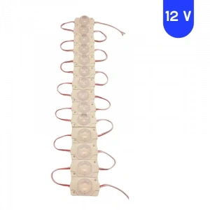 12 Volt 1.5 Watt Tek Lensli 4000K Naturel Beyaz 3030 Led Modül IP65 10 Adet Modül