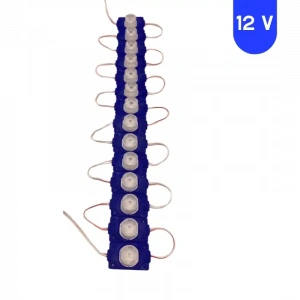 12 Volt 1.5 Watt Tek Lensli Mavi 3030 Led Modül IP65 10 Adet Modül