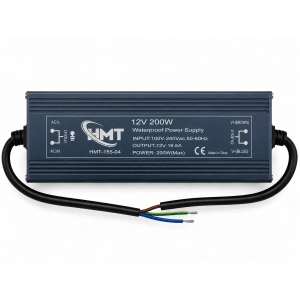 12 Volt 16.5 Amper 200 Watt Dış Mekan Metal Kasa Trafo IP67