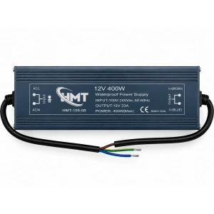 12 Volt 33.3 Amper 400 Watt Dış Mekan Metal Kasa Trafo IP67
