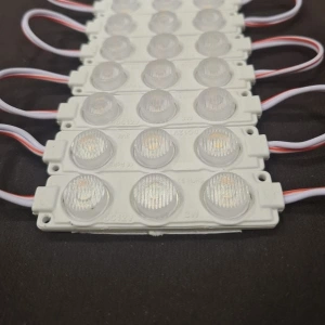 12V 3W 3’lü Lensli Modül LED – Araç Dekoratif Aydınlatma (1 ADET) BEYAZ