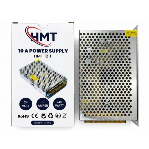 HMT 24V 10A Metal Kasa Güç Kaynağı