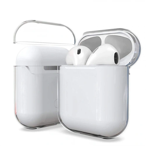 Apple Airpods Kılıf Şeffaf Sert Kristal Redclick Airbag 14 Kılıf