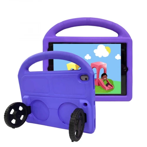 Apple İpad 10.2 (9.nesil) Redclick Wheel Car Tekerlek Standlı Tablet Eva Silikon Kılıf