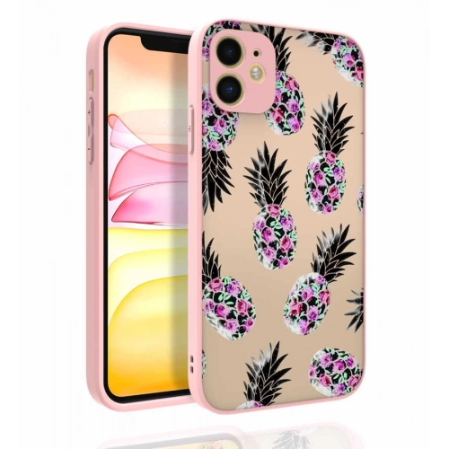 Apple İphone 11 Kılıf Desenli Kamera Korumalı Parlak Redclick Nora Kapak