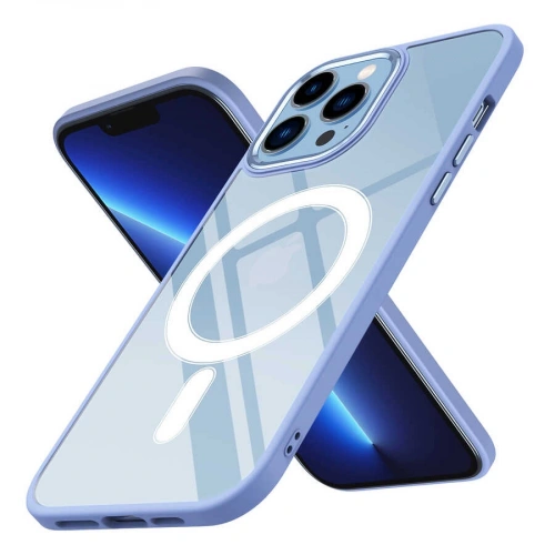 Apple İphone 12 Pro Max Kılıf Wireless Şarj Özellikli Redclick Krom M-safe Silikon Kapak