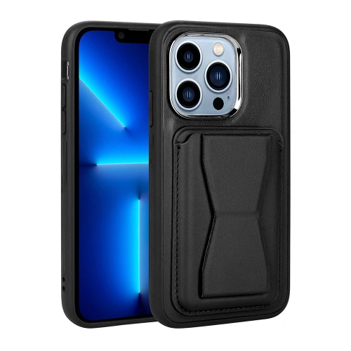 Apple İphone 13 Pro Kılıf Kartlıklı Standlı ​pu Deri Redclick Memo Kapak