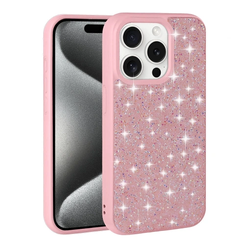 Apple iPhone 15 Pro Kılıf Parlak Taşlı Tasarım Redclick Pırlanta Kapak