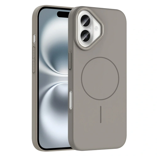 Apple iPhone 16 Kılıf Magsafe Şarj Özellikli Redclick Ruby Silikon Kapak