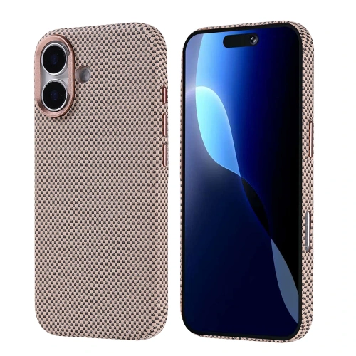 Apple iPhone 17 Kılıf M-safe Şarj Özellikli Karbon Fiber Görünümlü Redclick Nekst Kapak