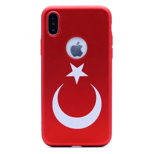 Apple İphone X Kılıf Redclick Bayrak Silikon