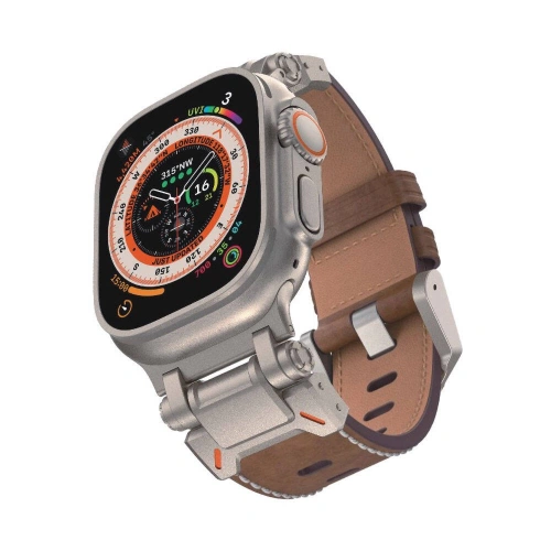 Apple Watch 42mm Redclick KRD-114 Metal Başlıklı Silikon Kordon