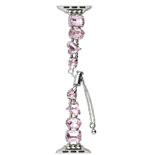 Apple Watch 42mm Redclick KRD-115 Renkli Taş Tasarımlı Kordon