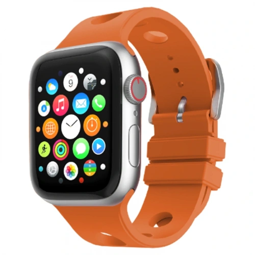 Apple Watch 44mm Delikli Tasarım Redclick KRD-147 Silikon Kordon