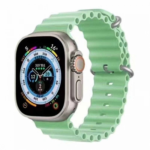 Apple Watch Ultra 2 49mm Redclick Krd-75 Terletmez Dalgalı Tasarım Silikon Kordon