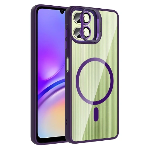 Galaxy A07 Kılıf Standlı ve Kamera Lens Hediyeli Redclick Etro Kapak